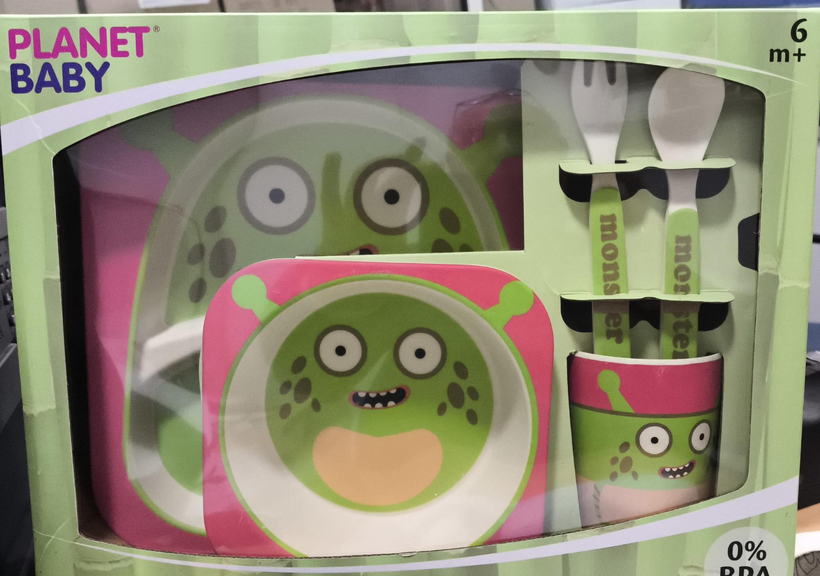 set infantil de cubiertos de melamina 