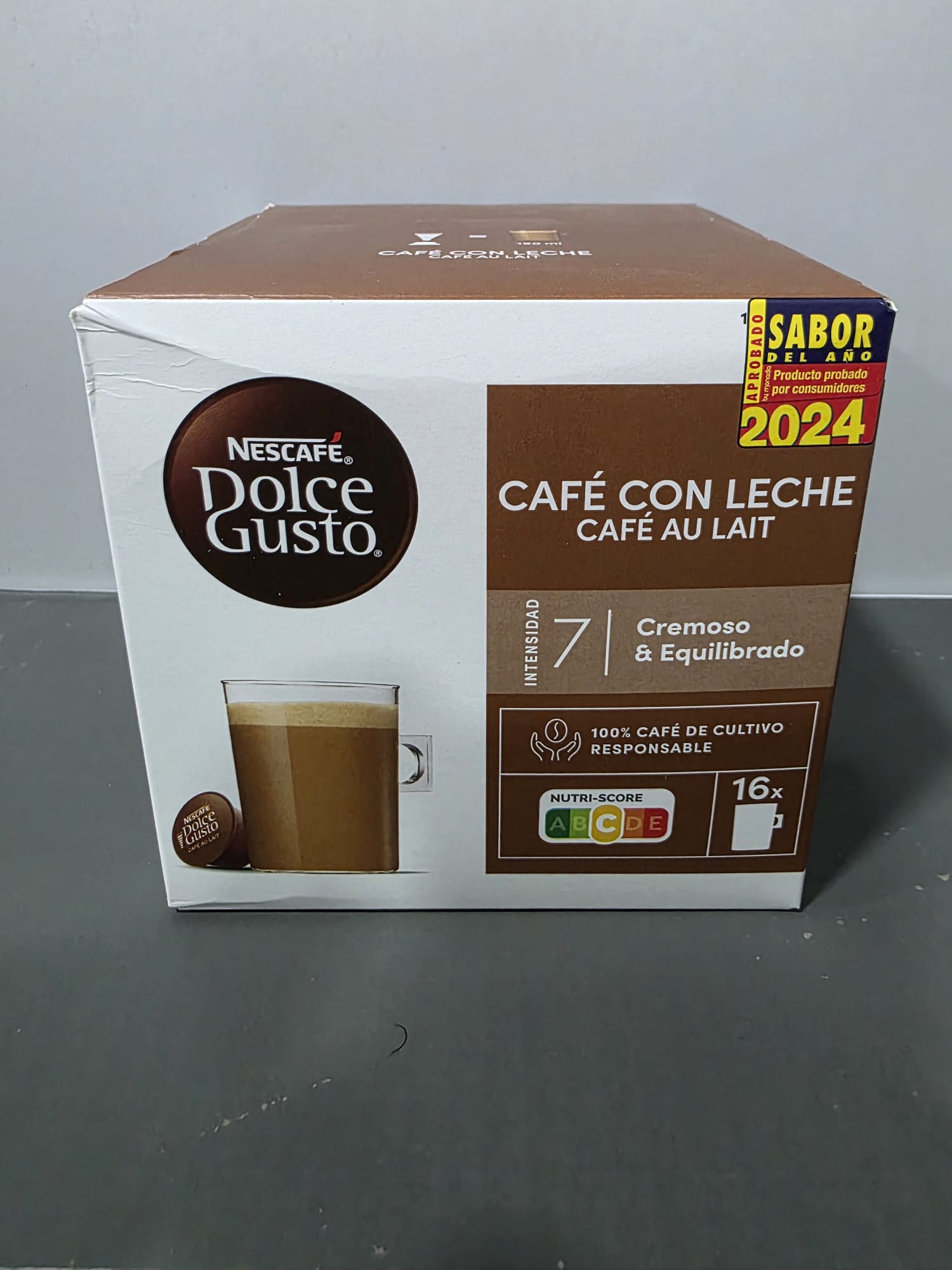caja de capsulas de cafe con leche dolce gusto ( 16 capsulas )