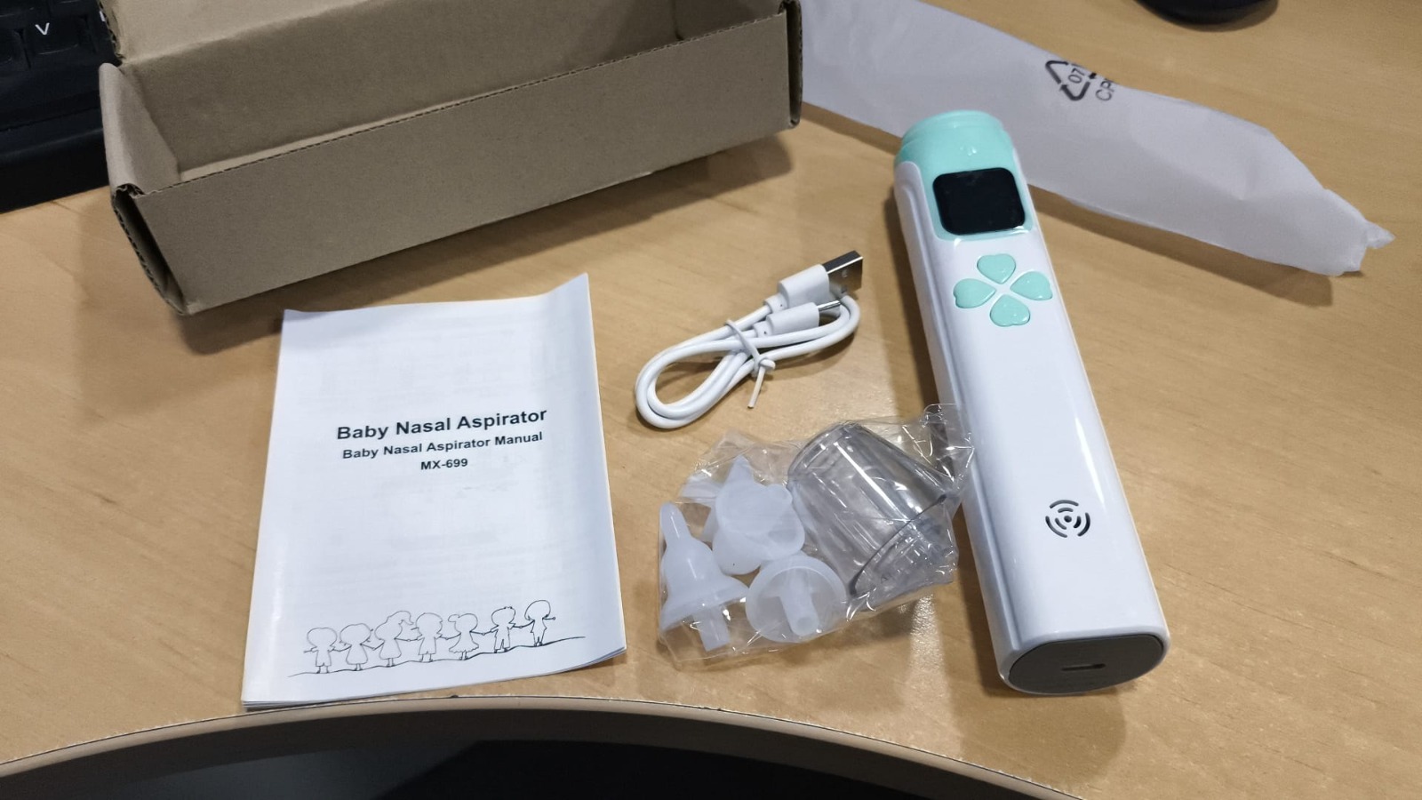 saca mocos bebe con bateria y cargador