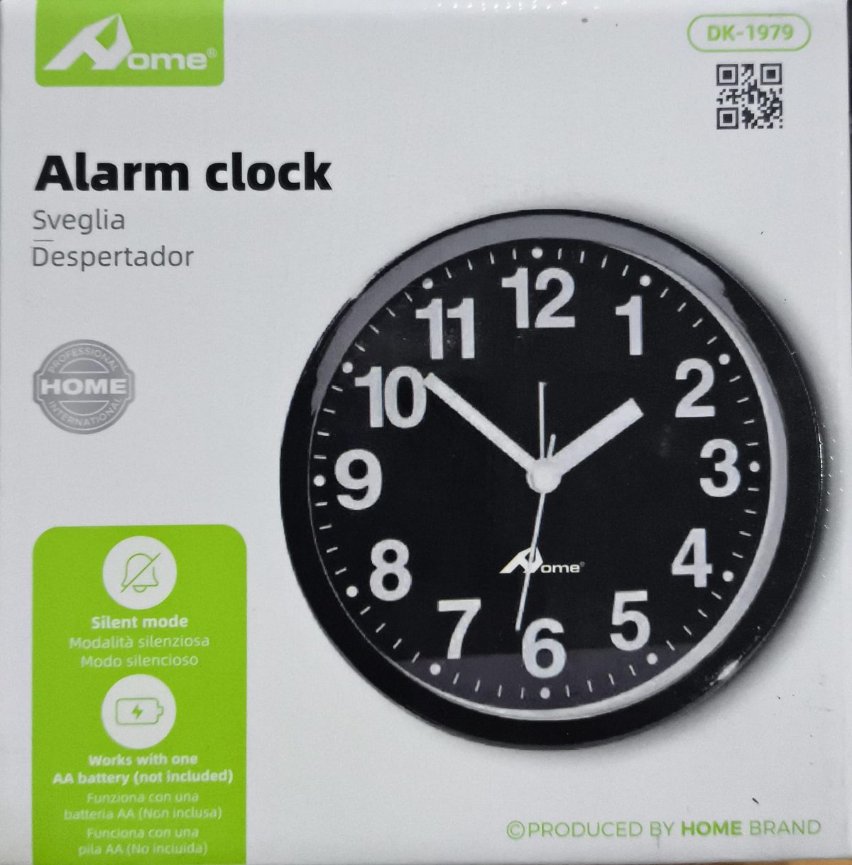 relog despertador negro