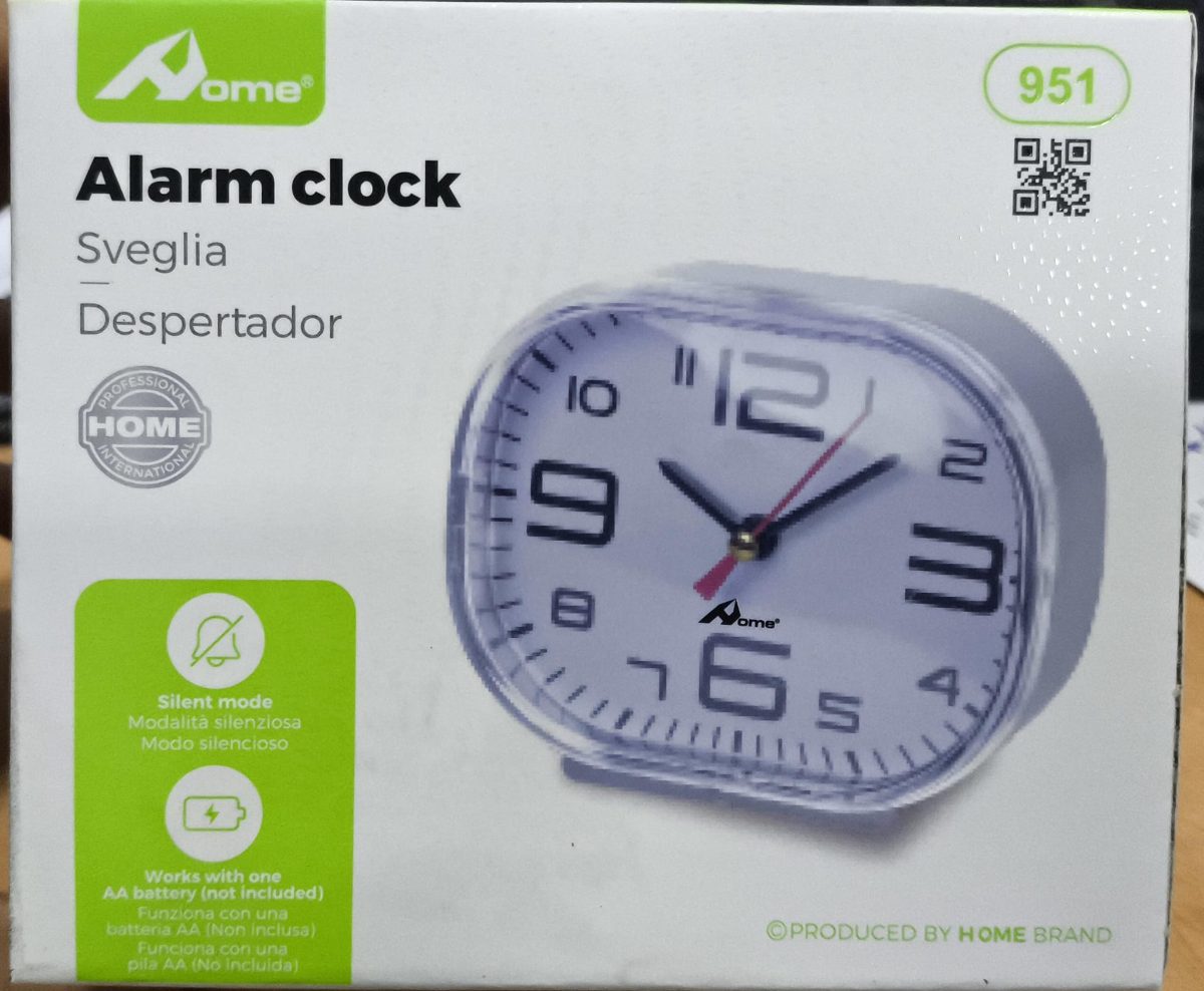 relog despertador blanco