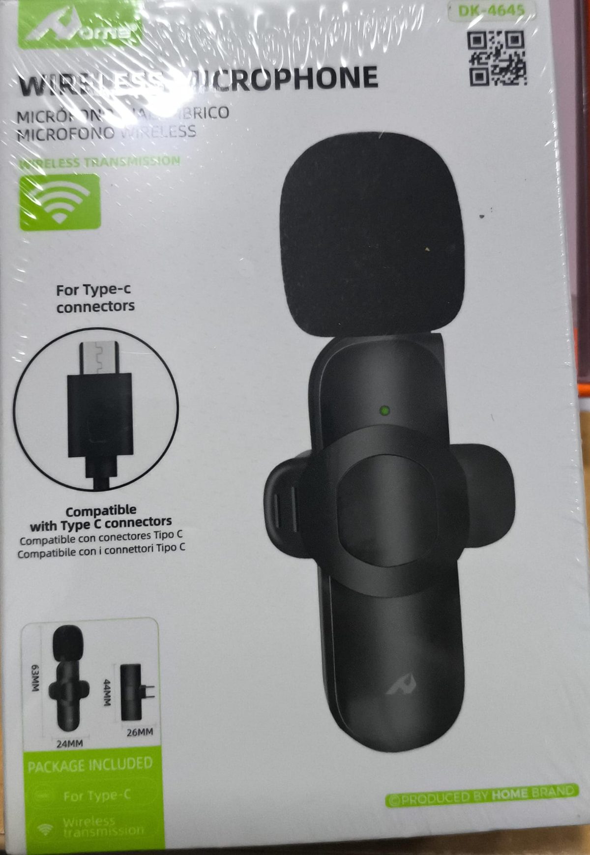 microfono inalambrico compatible con tipo C android 